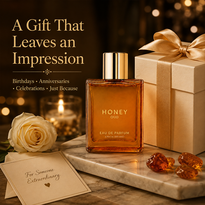 Honey Oud Perfume 100ml | Warm Floral Spicy Fragrance | Vegan Formula