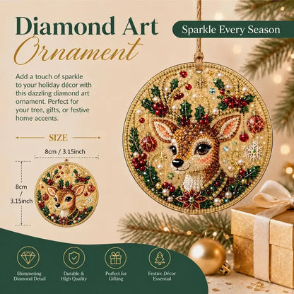 Christmas DIY Diamond Painting Ornaments Kit, Gift for Holiday Home Party
